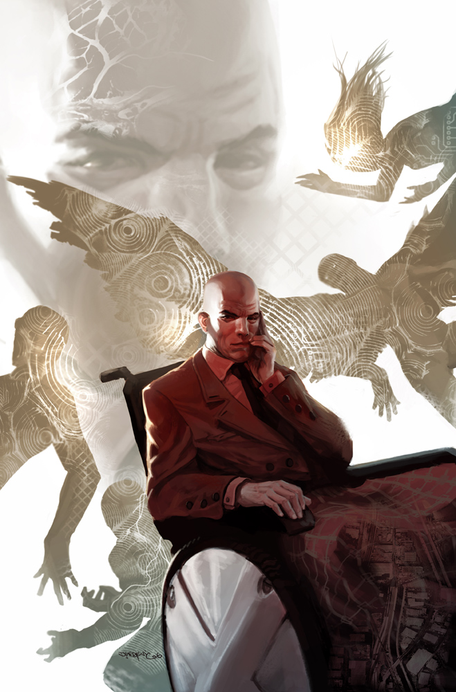 Professor X comic art