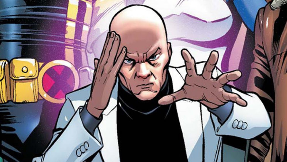 Professor X using his telepathy, comic art