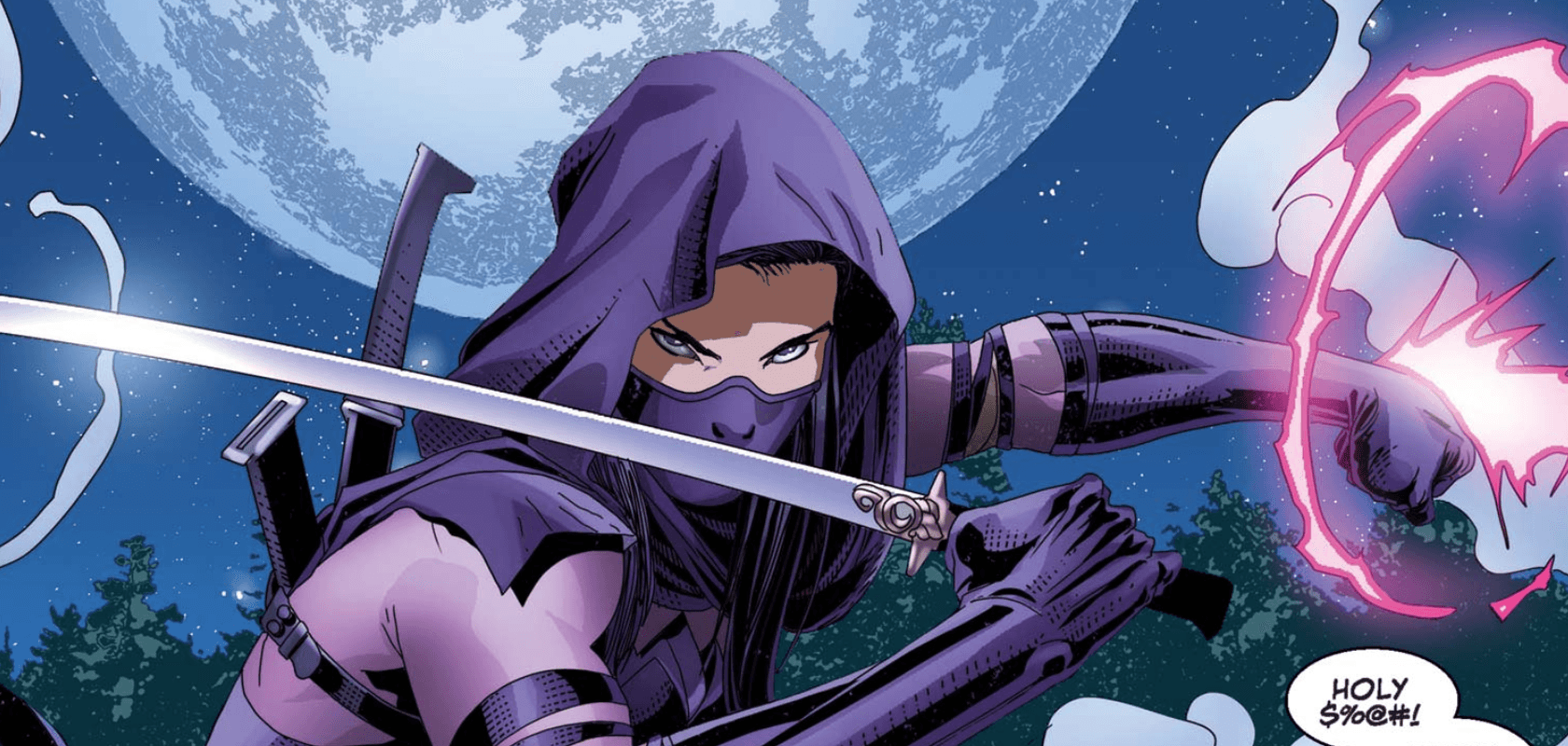 Kwannon as Revanche, official Marvel art