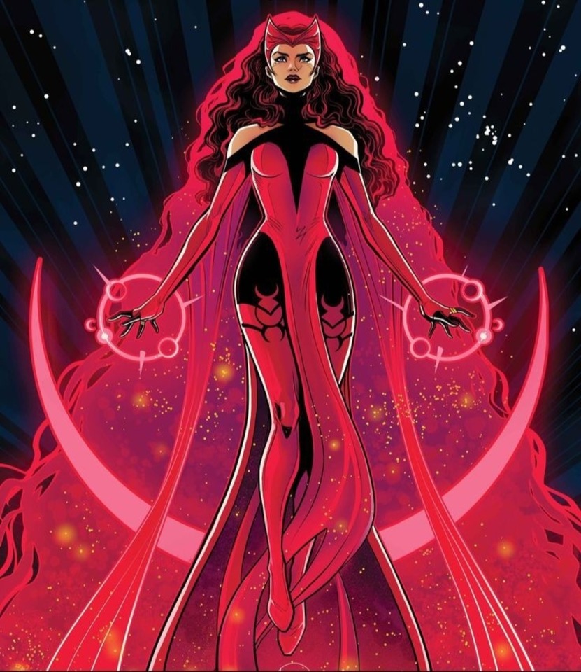 Scarlet Witch Wanda Maximoff comic art