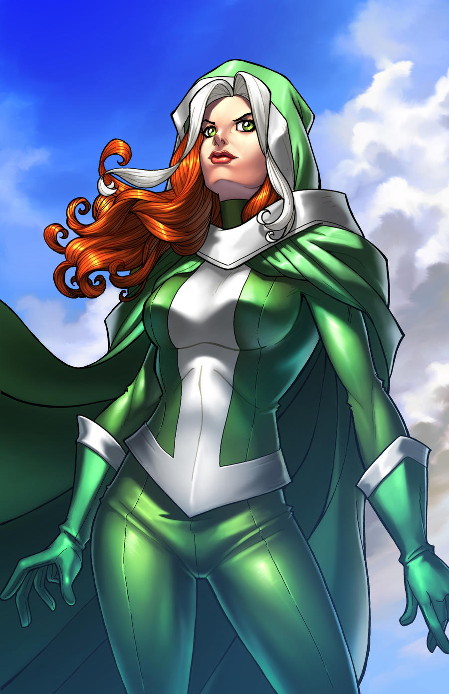 Comic cover art featuring Rogue