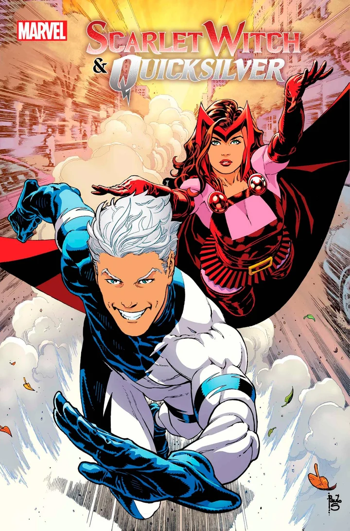 Scarlet Witch and Quicksilver variant cover art