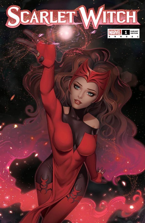 Scarlet Witch annual variant cover art