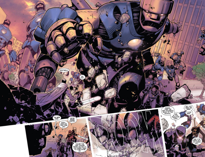 Comic art of Sentinels
