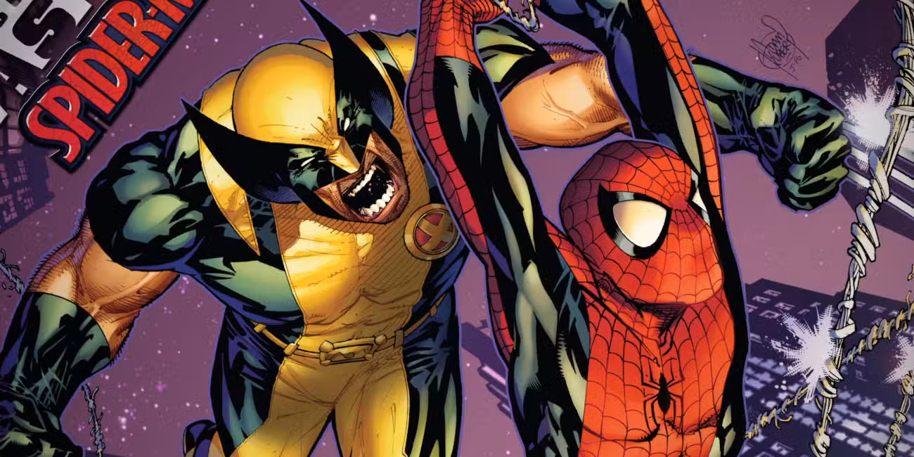 Wolverine and Spider-Man comic cover art