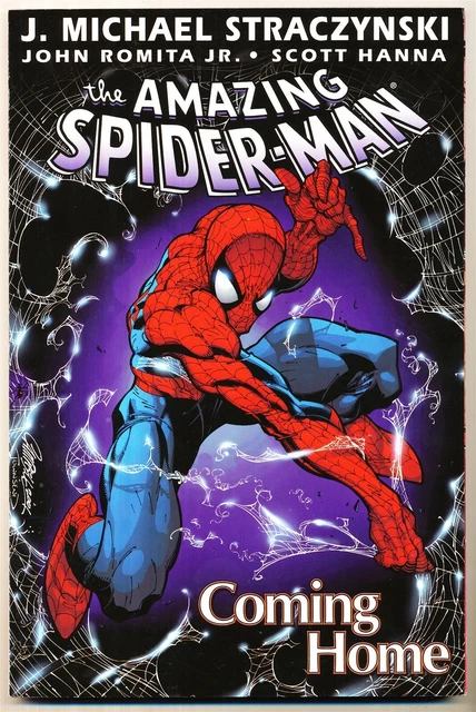 Cover of the Coming Home collection of The Amazing Spider-Man by Straczynski and Romita Jr.
