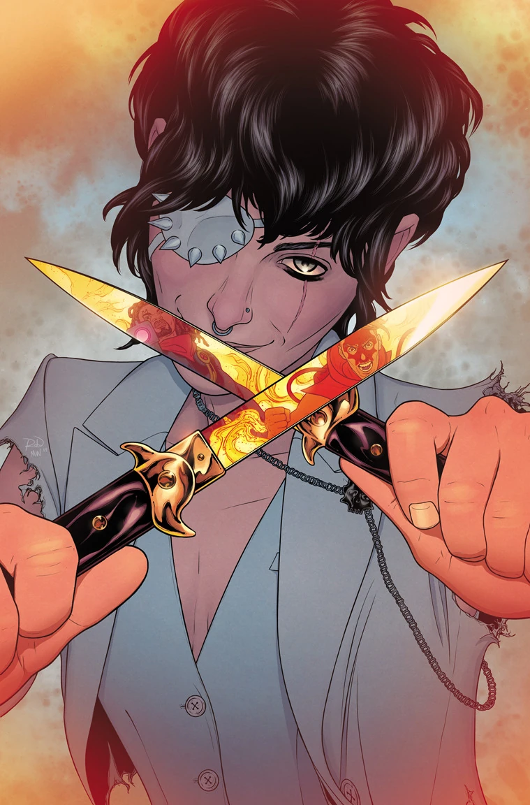 Callisto, leader of the Morlocks, wearing her eyepatch