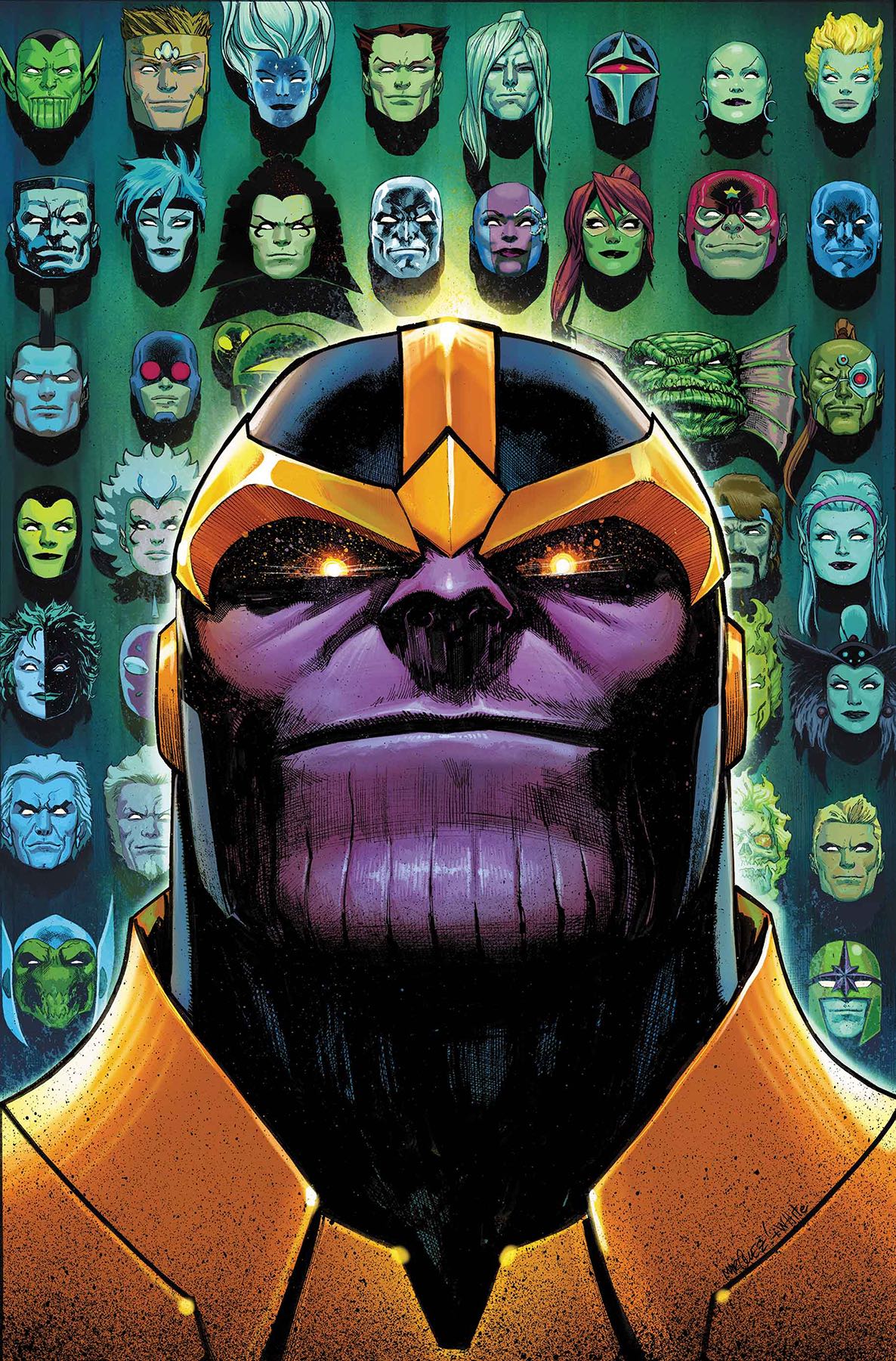 Thanos comic cover art