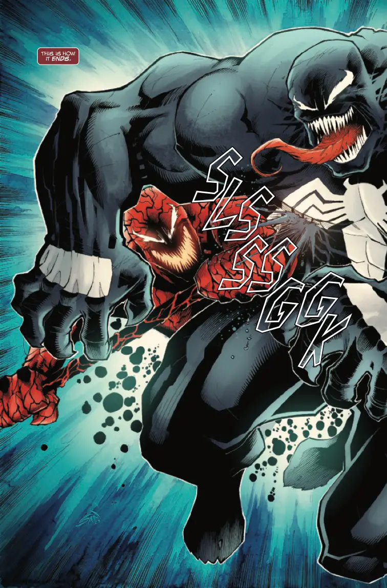 Venom comic panel art