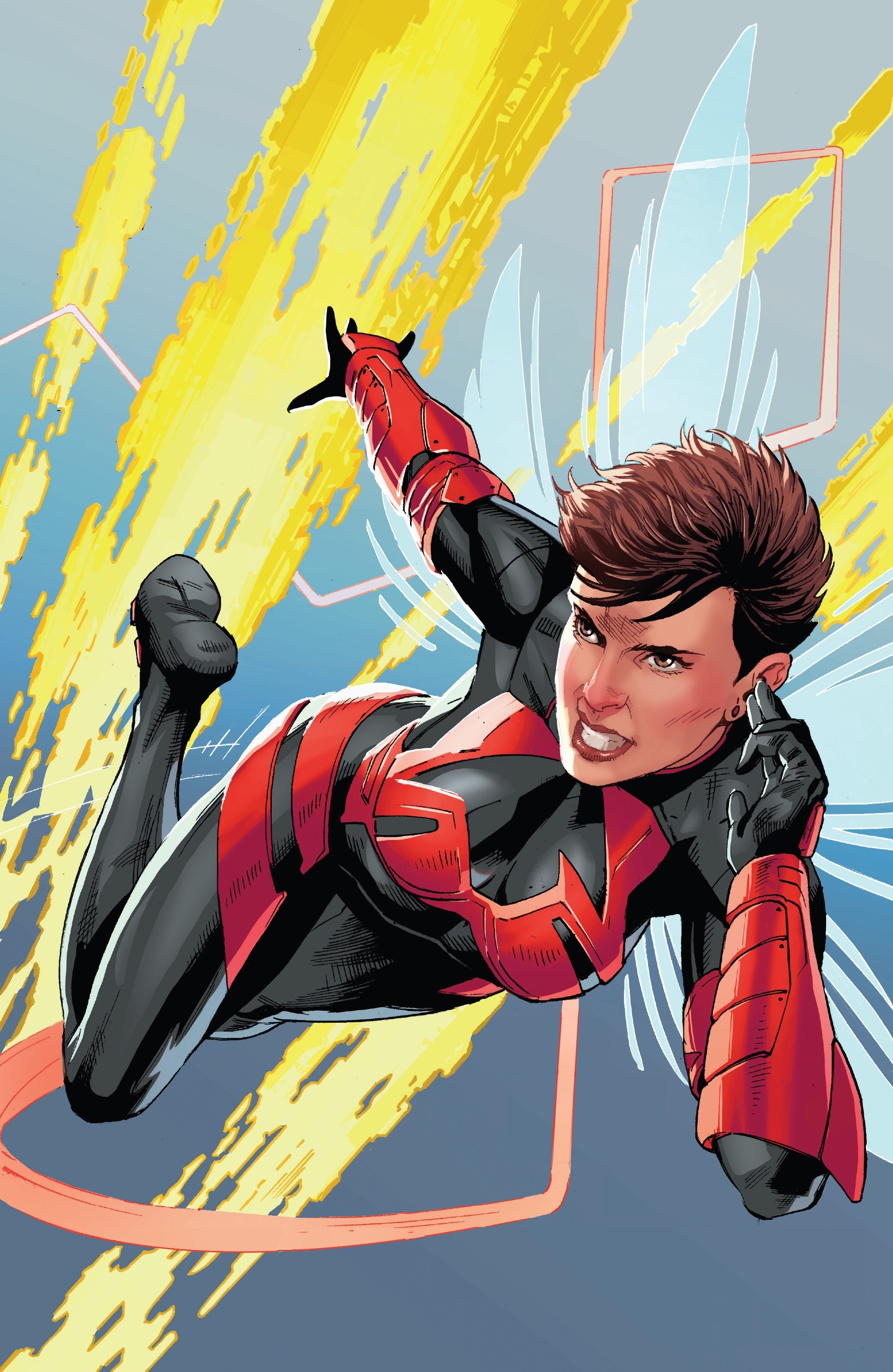 Janet van Dyne Wasp portrait comic art