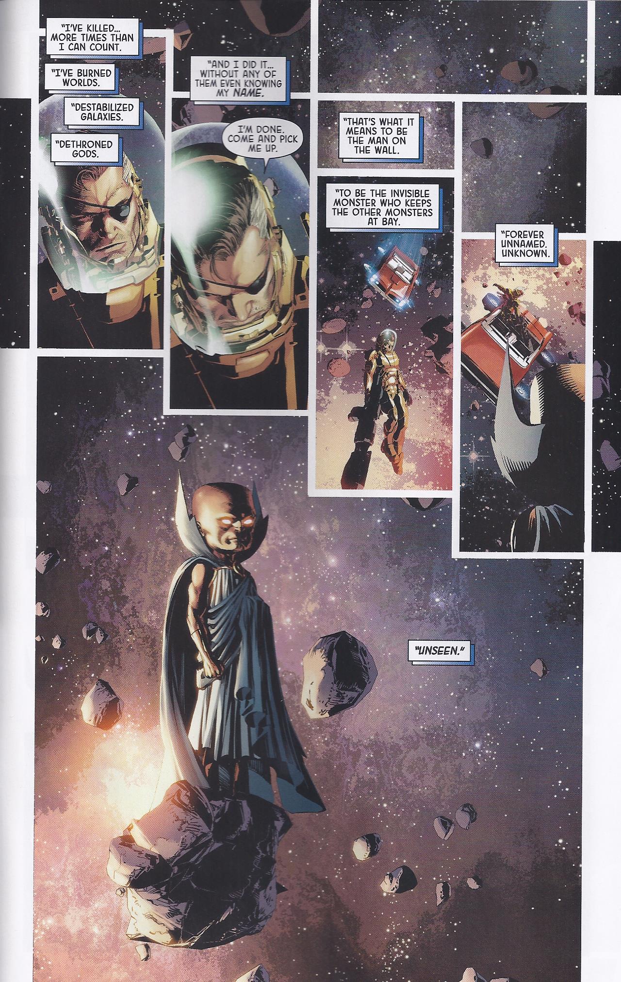 Nick Fury as the Unseen, Original Sin comic page
