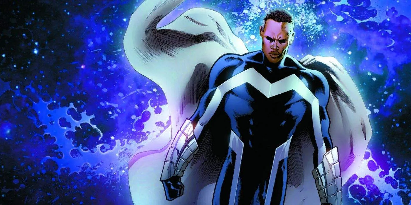 Blue Marvel comic art