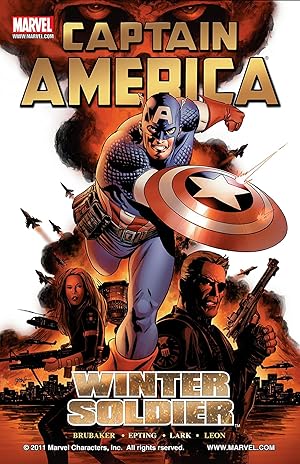 Captain America: Winter Soldier collection cover with Bucky Barnes and Black Widow