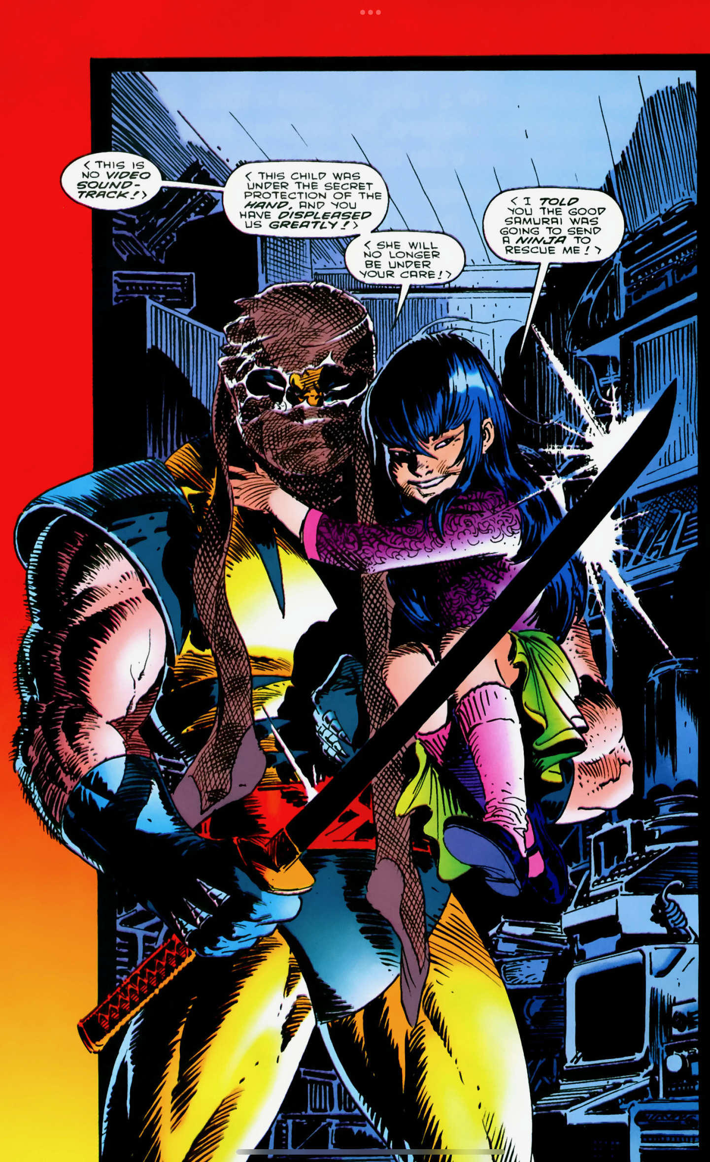 Amiko Kobayashi as a child in a comic panel